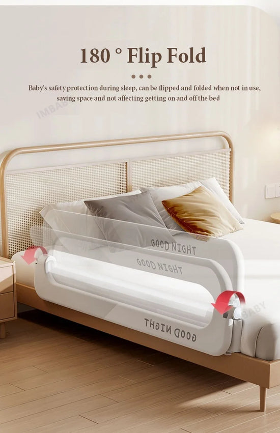 Sponda Letto Bambini Pieghevole – Barriera Anticaduta Regolabile