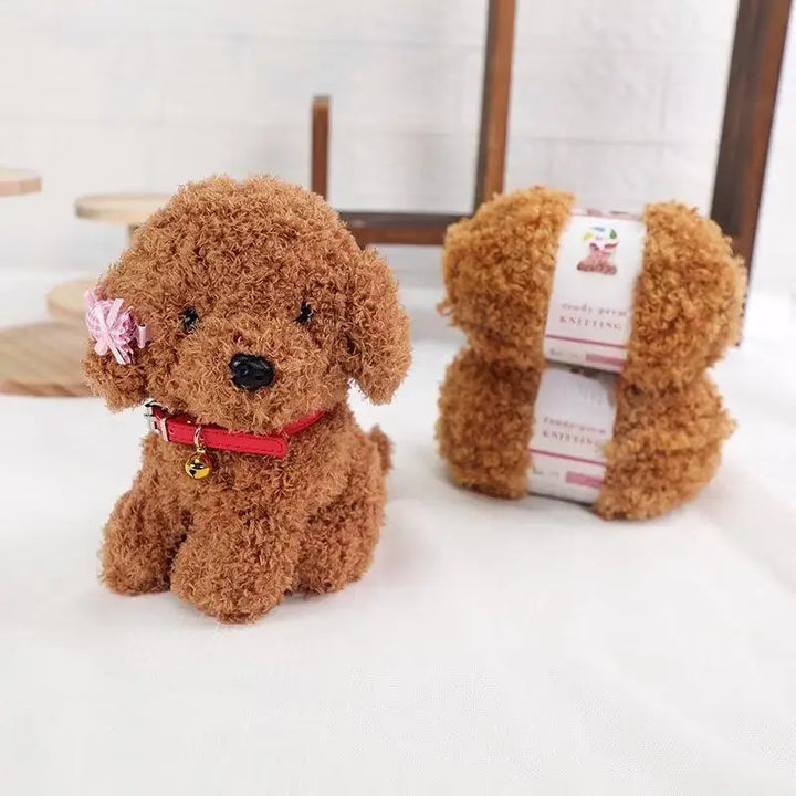 Filato teddy velvet 295 g – gomitolo pelliccia per fai-da-te maglia, borsa, coperta