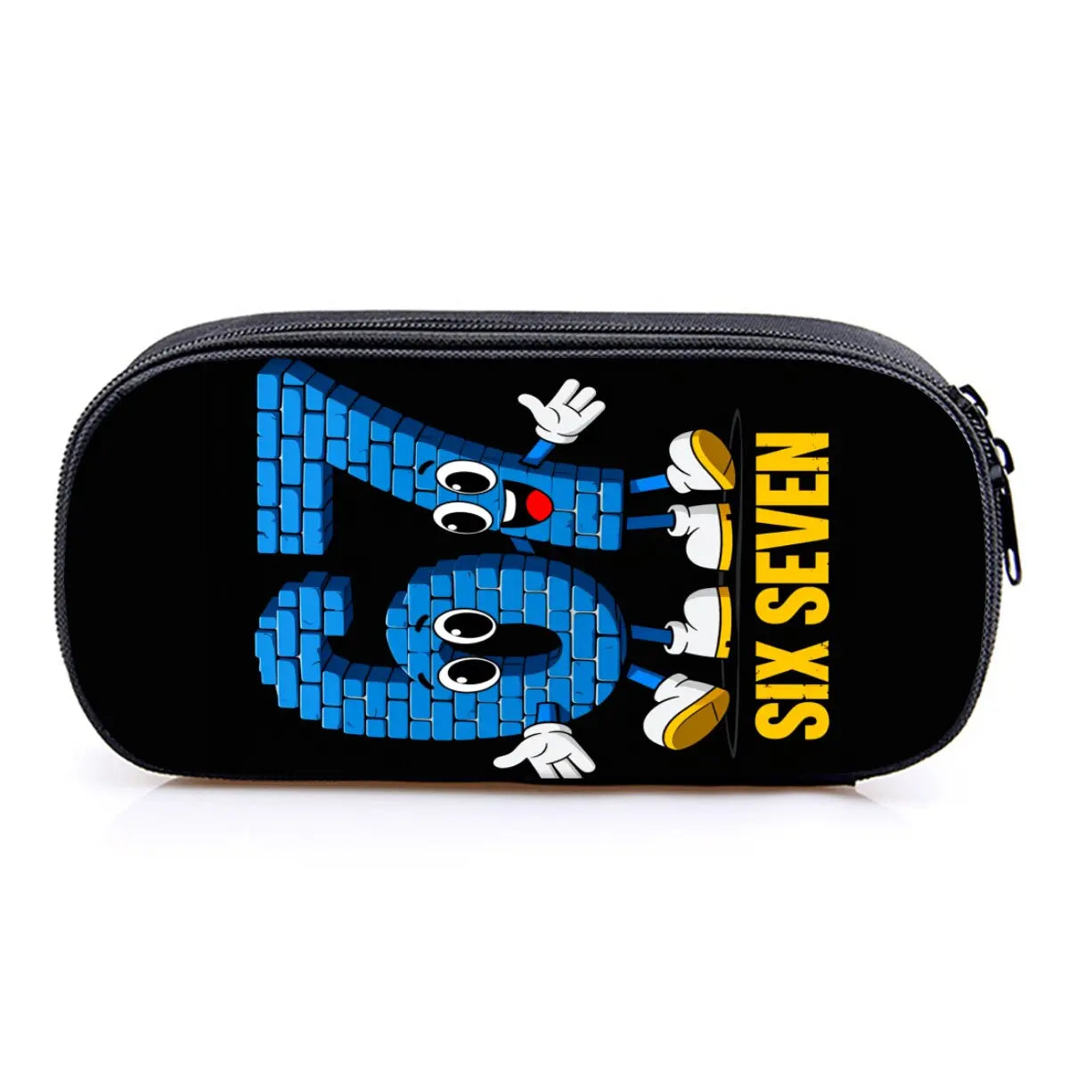 Hot Sales Colorful Number 67 Print Layered Pencil Case Quality 2D Flat Cartoon Pen Bag Best Gift for Boys/Girls School Supplies