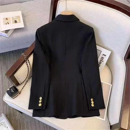Tailleur donna loose fit 2025 ‒ giacca elegante effetto snellente stile western, manica lunga casual, abbigliamento