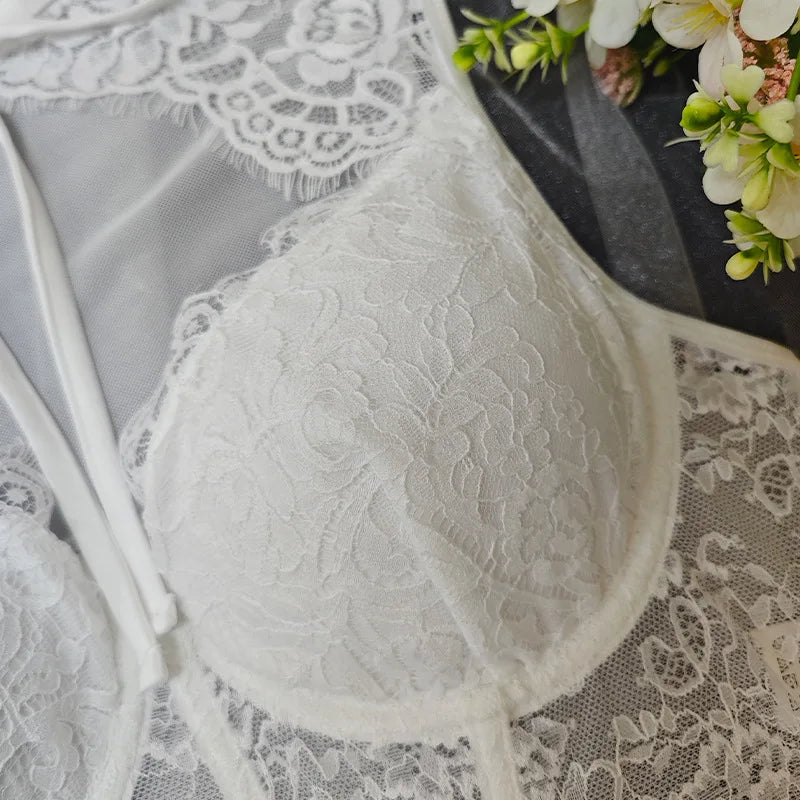 Top Corsetto in Pizzo Donna – Canotta Sexy Aderente