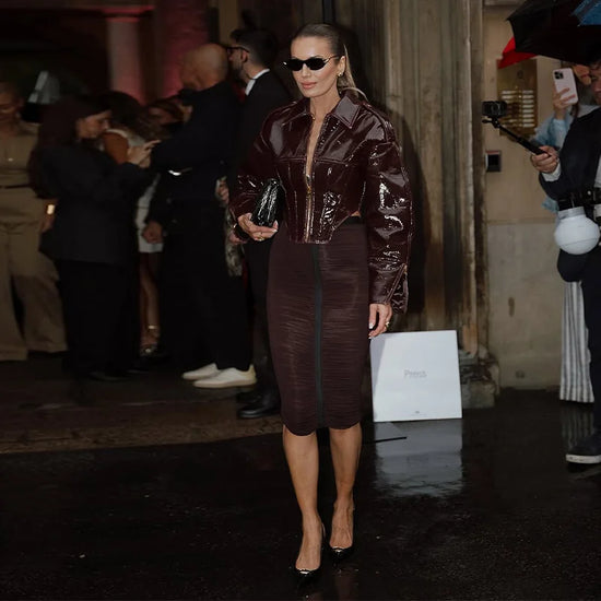 Giacca Crop in Ecopelle Vintage da Donna – Spring 2026 Streetwear con Zip e Colletto