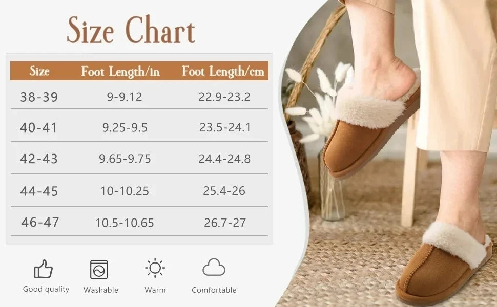 Ciabatte donna in pelliccia eco e suede – antiscivolo, indoor/outdoor, moda casa 2025