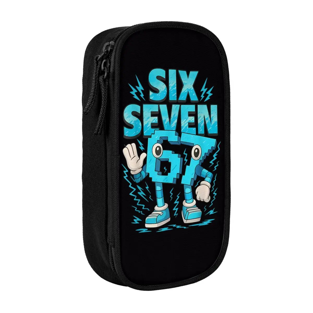Meme 6 7 Six Seven Italian Steal A Brainrot 67 Pencil Case Canvas Pencil Box Child Vintage College School Pencil Cases Supplies