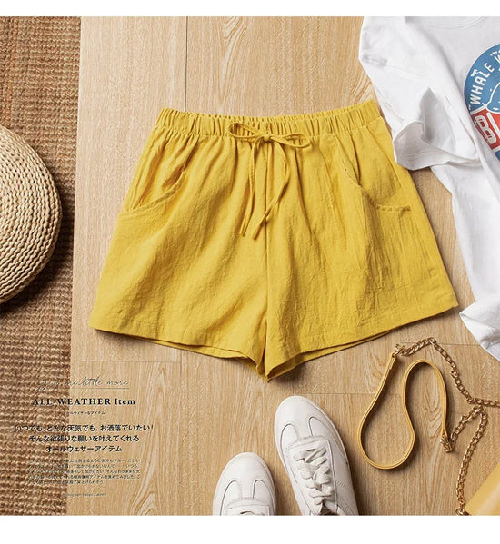 Shorts Donna Vita Elastica con Fiocco – Pantaloncini Casual Sportivi