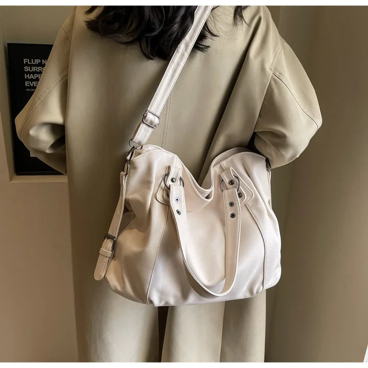 Soft Interior Compartment Shoulder Bags 2025 High Quality Contrasting Colors Bags for Women Fashion Zipper Pu Women's Handbags