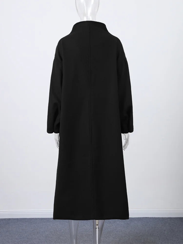 Cappotto Donna Effetto Camoscio Oversize con Bottoni - immagine 14