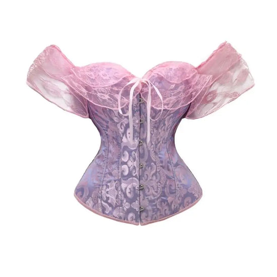 Corsetto Elegante Donna con Spalline a Sbuffo