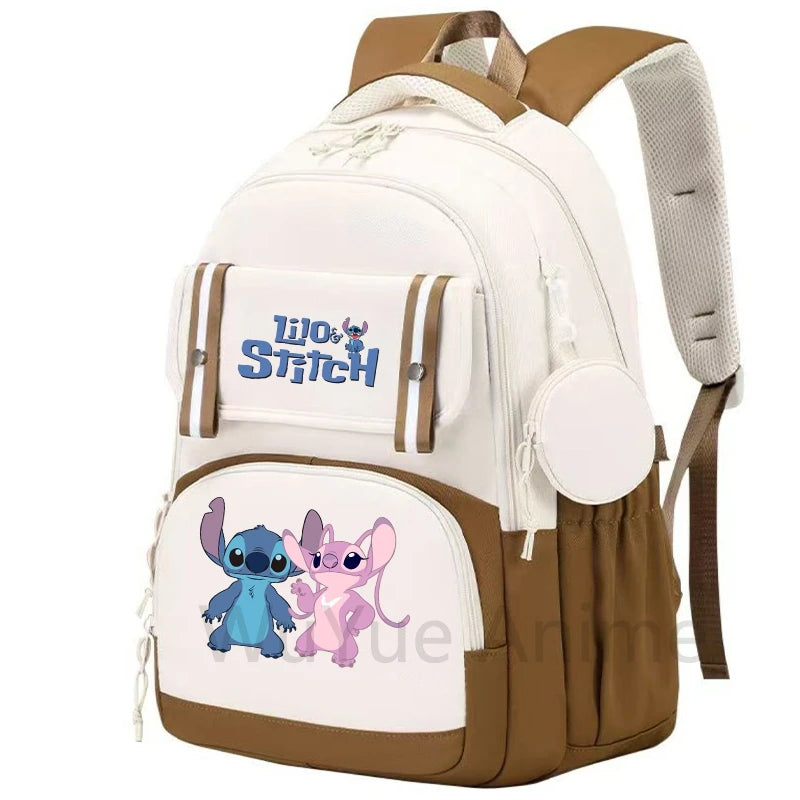 Zaino grande capacità Lilo & Stitch – impermeabile, per laptop, multiuso bambino/adulto 2025