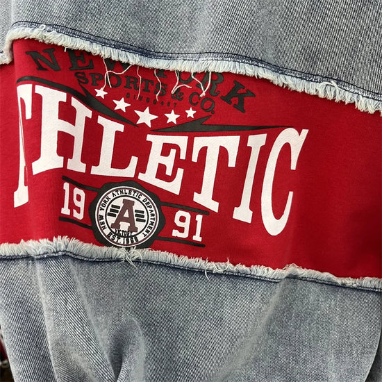 Completo Donna Felpa + Pantaloni Color-Block – Set Streetwear Casual con Cuffs Grezzi