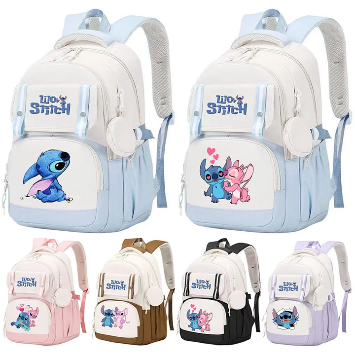 Zaino grande capacità Lilo & Stitch – impermeabile, per laptop, multiuso bambino/adulto 2025