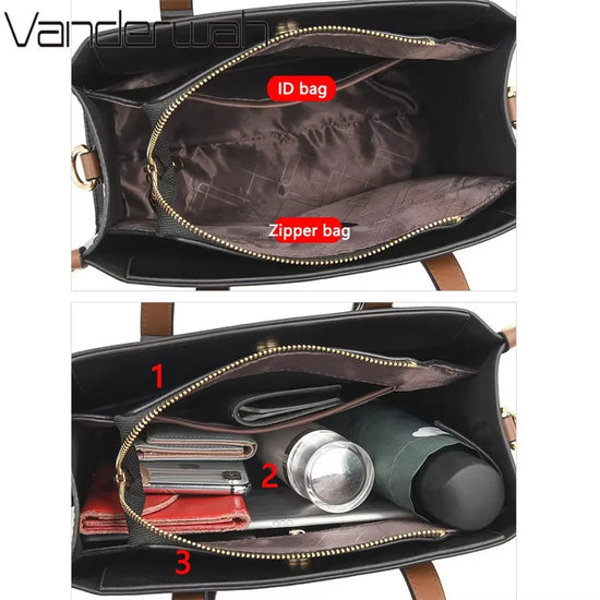 Borsa a tracolla donna con tasche e scomparti - foto 86 della galleria