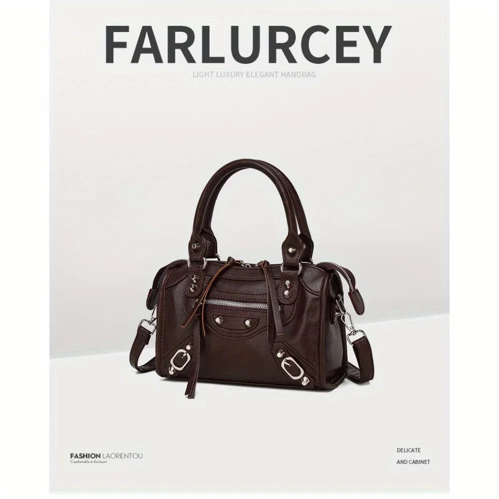 Borsa tote donna in similpelle dal look retrò – grande capacità, perfetta per il lavoro, lo shopping e l’ufficio 2025