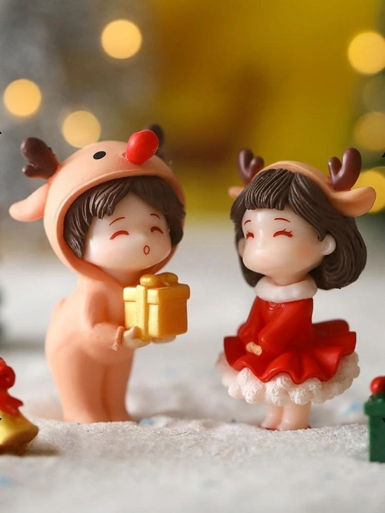 Set 1-10 pezzi per natale mini paesaggi – ornamenti natalizi, regalo creativo