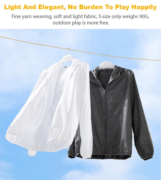 Giacca trekking unisex impermeabile e quick-dry – antivento, anti-UV e pieghevole per escursioni