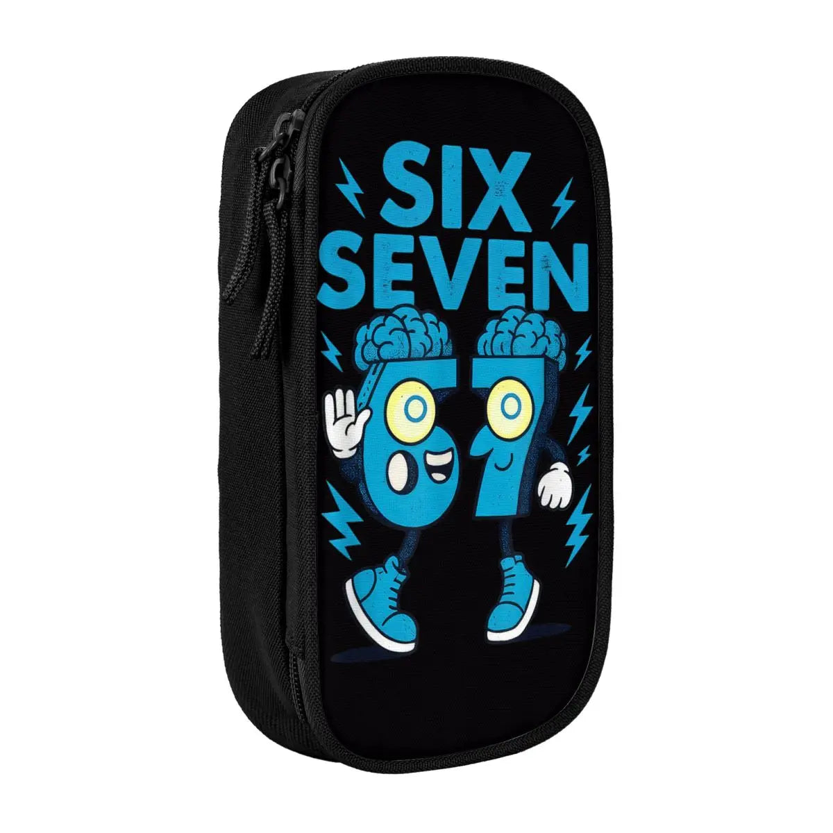 Meme 6 7 Six Seven Italian Steal A Brainrot 67 Pencil Case Canvas Pencil Box Child Vintage College School Pencil Cases Supplies