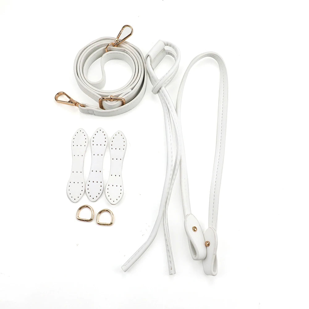 Kit Accessori per Borse Fai-da-Te – Set Manici & Fondo in Ecopelle per Borsa a Spalla