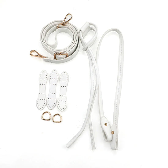 Kit Accessori per Borse Fai-da-Te – Set Manici & Fondo in Ecopelle per Borsa a Spalla