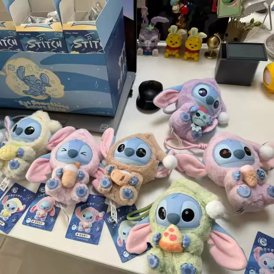 Stitch "Eat Something Before Sleep" – Blind Box Disney da collezione con figure snack