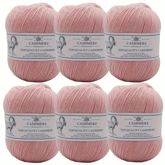 Set 6 gomitoli filo cashmere donna – Lana alta qualità per maglioni, sciarpe, cappelli e progetti fai-da-te