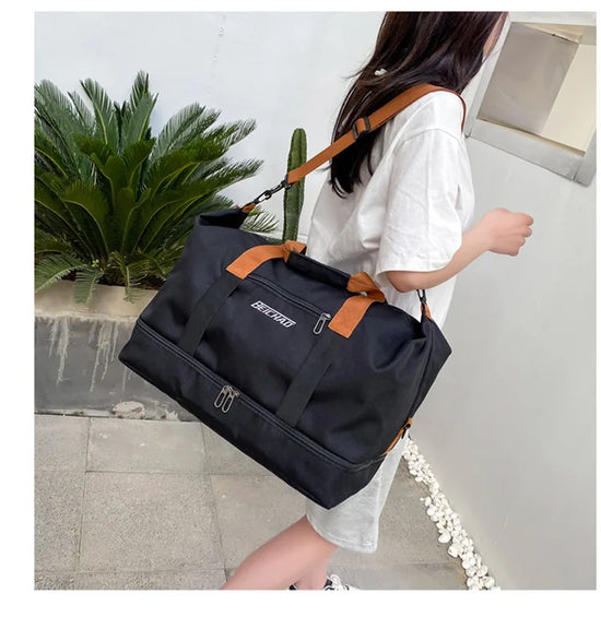 Borsa weekender / palestra donna 2025 – duffle impermeabile, compatta e versatile con tracolla e formato carry-on