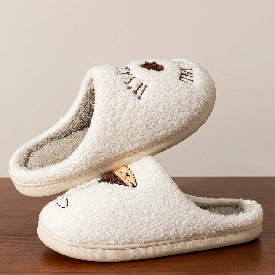 Pantofole Donna Invernali Simpatiche Morbide Fluffy “It’s Always Tini Time” Comode da Casa
