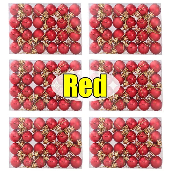 Set da 24-144 palline natalizie da 3 cm – Decorazioni natalizie infrangibili per alberi di Natale e feste