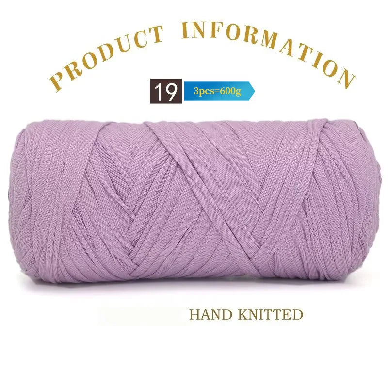 Set 3 gomitoli cloth yarn tessuto – filo intrecciato spesso per borse, tappeti, uncinetto e fai-da-te 2025