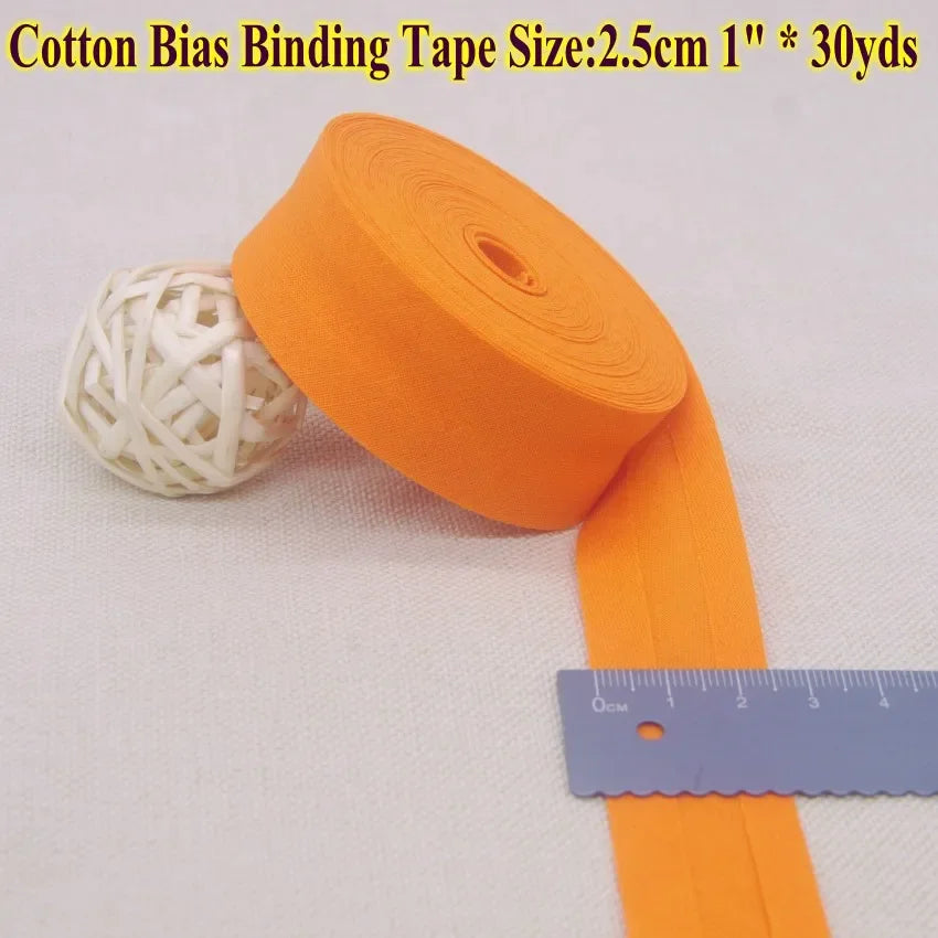 Nastro bias binding cotone 25 mm · rotolo 30 metri – rifiniture, bordi e accessori cucito fai-da-te