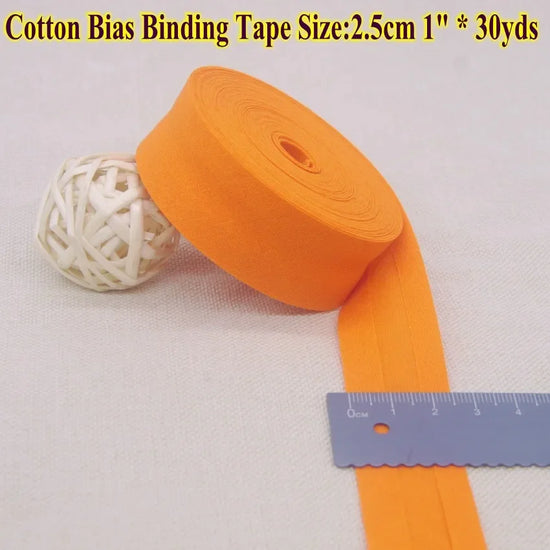 Nastro bias binding cotone 25 mm · rotolo 30 metri – rifiniture, bordi e accessori cucito fai-da-te