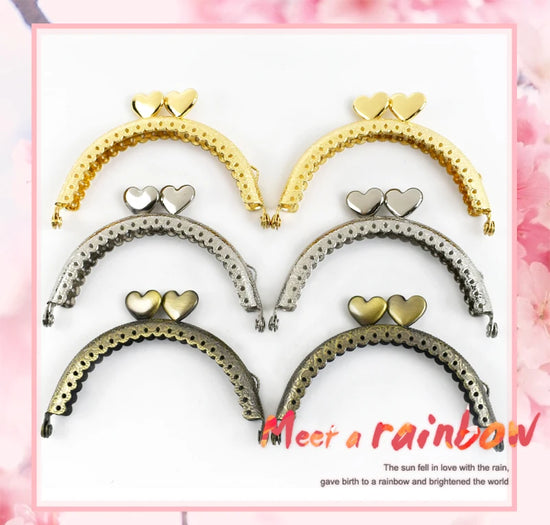 Chiusura da Cucire  85 mm con Chiusura Kiss-Lock – Mini Portamonete / Pochette DIY (1-10 pezzi)