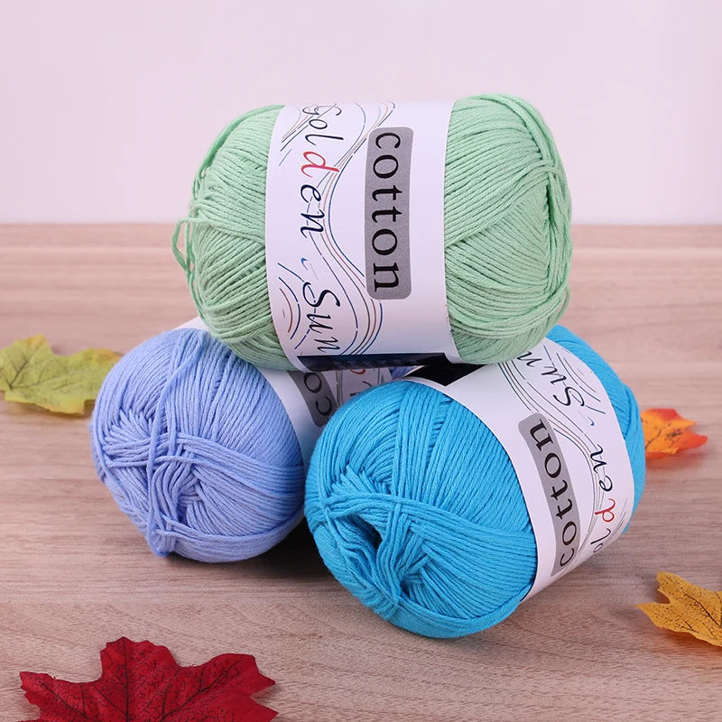 Filato in cotone 100% 200 g – filo medio-fino per uncinetto / knitting: maglioni, cappelli, copertine fai-da-te