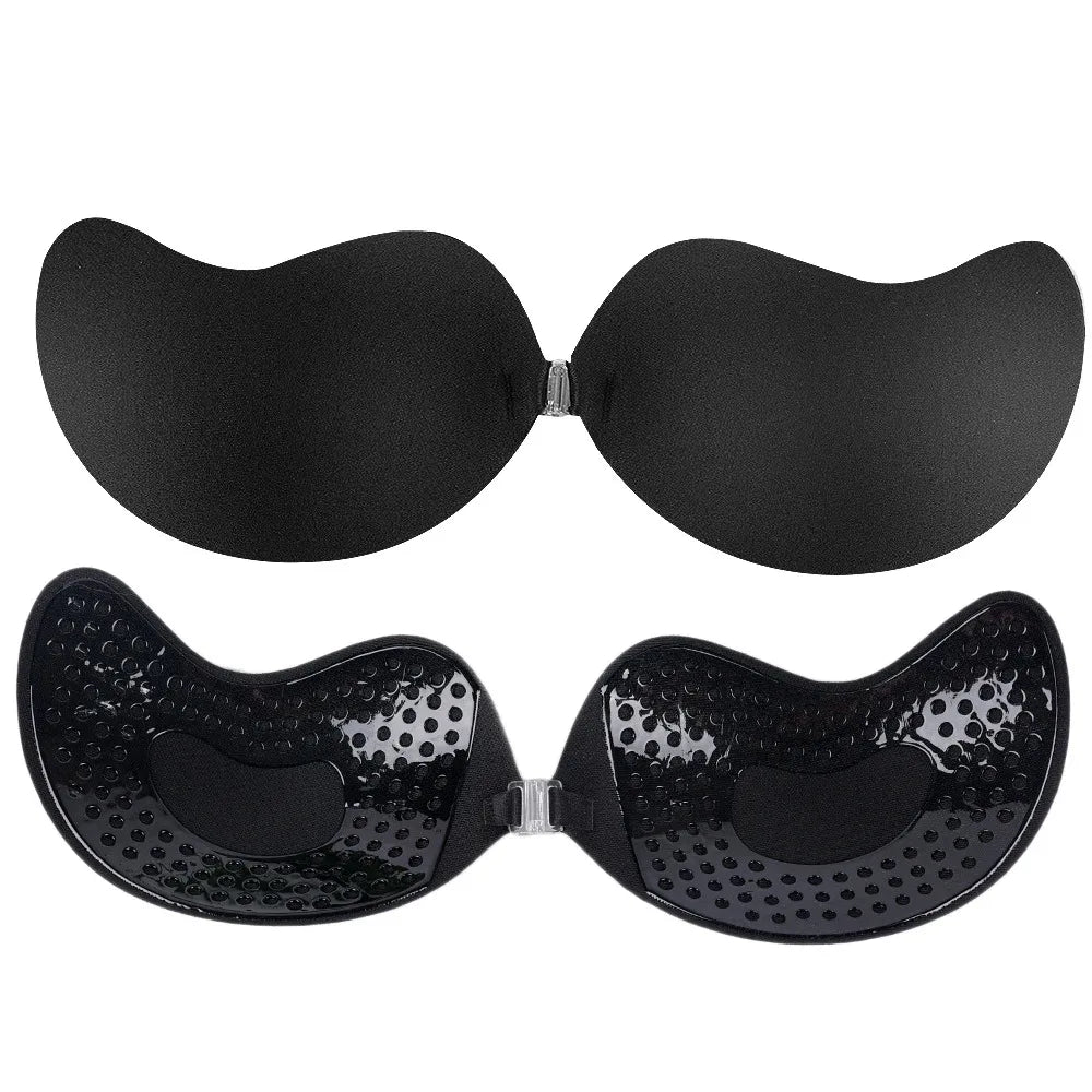 Reggiseno invisibile in silicone auto-adesivo push-up – bra senza spalline per abiti scollati e schiena nuda 2025
