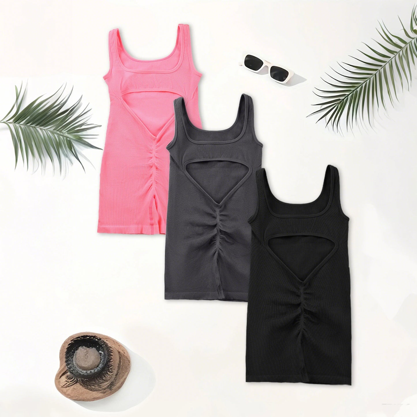 Jumpsuit sportiva donna 2025 – body seamless backless con scollo a U, elegante e funzionale