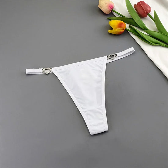 Set 3 Perizomi Sexy con Fibbia Strass – Effetto Ghiaccio, Invisibili, Ultra Comfort