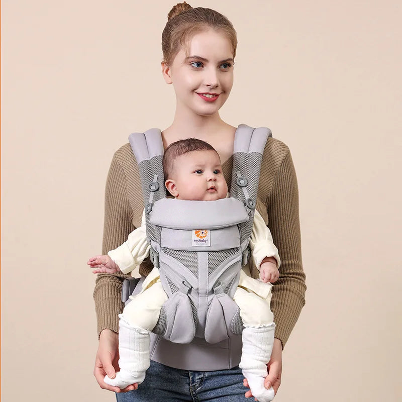 Marsupio Ergonomico Neonato‑Bimbo – Baby Carrier / Waist Stool Multifunzione (0‑36 mesi)