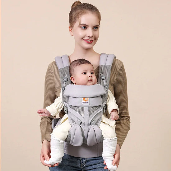 Marsupio Ergonomico Neonato‑Bimbo – Baby Carrier / Waist Stool Multifunzione (0‑36 mesi)