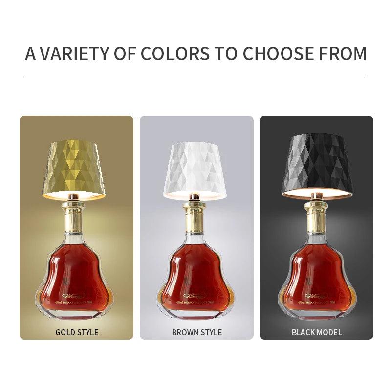 Lampada BOTLIGHT Led Ricaricabile per Bottiglia – Luce Portatile