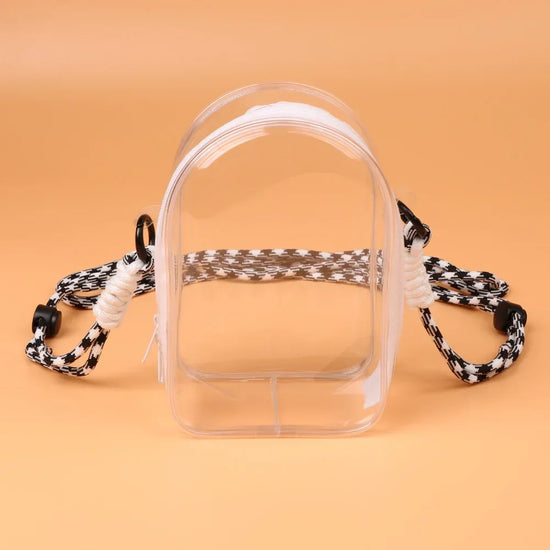 Custodia Labubu THE MONSTER 15 cm da spalla – borsa PVC trasparente protettiva