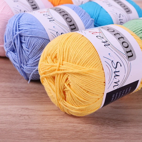 Filato in cotone 100% 200 g – filo medio-fino per uncinetto / knitting: maglioni, cappelli, copertine fai-da-te