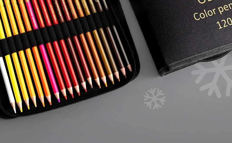 Set Matite Colorate 48/72/120/200 Colori – Oil e Acquerellabili per Disegno