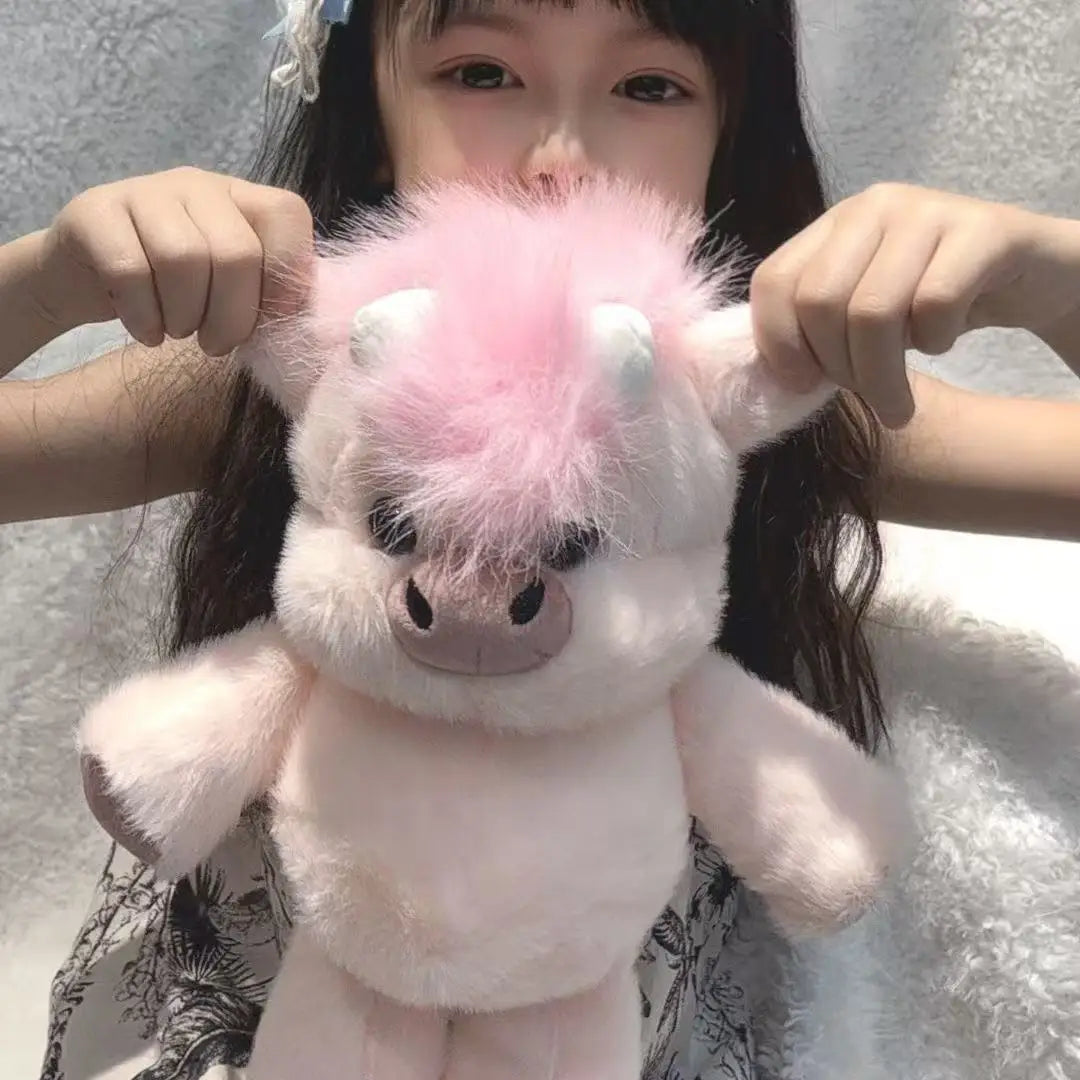 Cute Highland Calf Doll Running Little Cow Su 45cm Plush Toy Companion Toy Holiday Gift Decorative Ornament In Stock