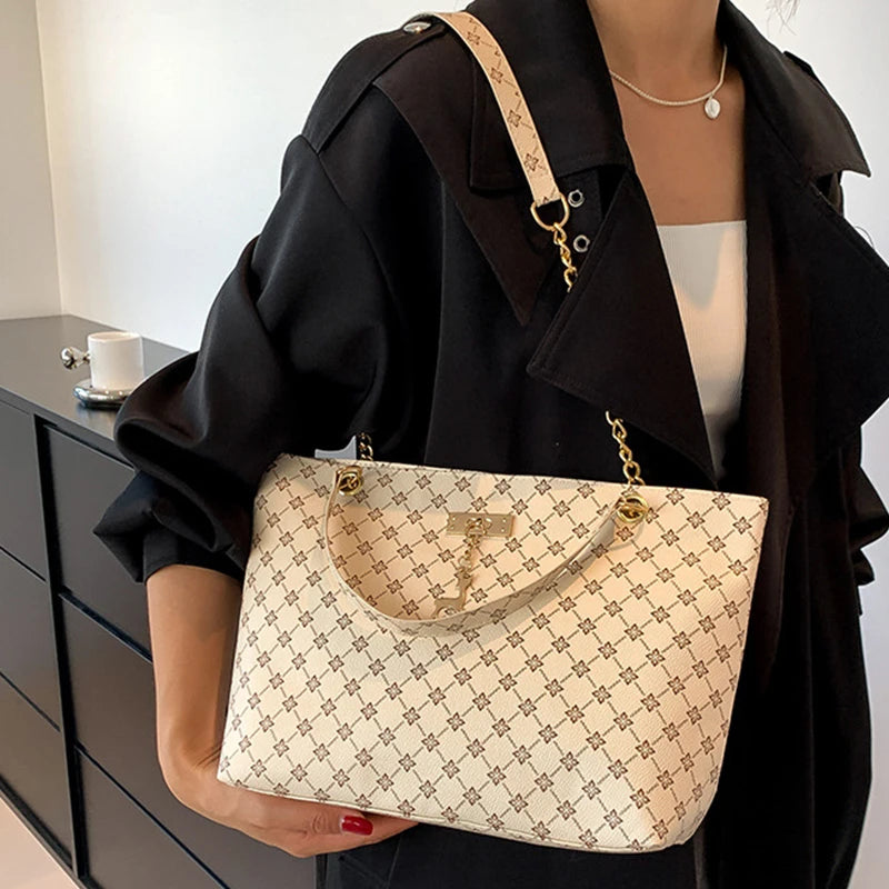 Borsa a mano in pelle morbida per presbiopia – Tote spaziosa con accessori pendenti, borsa a tracolla per donna