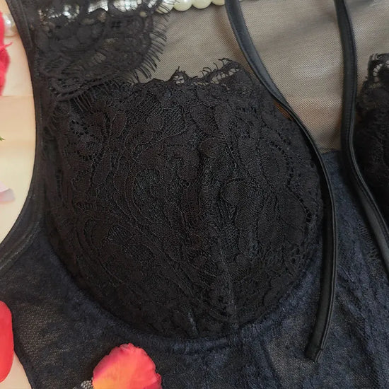 Top Corsetto in Pizzo Donna – Canotta Sexy Aderente