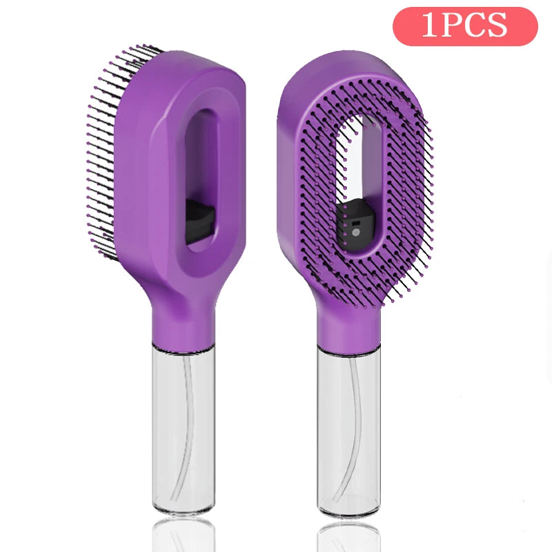 Spazzola Lisciante Capelli 2 in 1 – Pettine con Spruzzino Integrato
