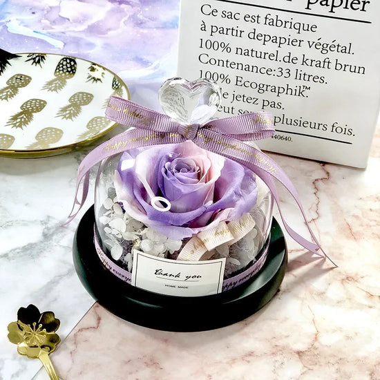 Rosa Eterna LED in Cupola di Vetro – Regalo Romantico San Valentino & Anniversari