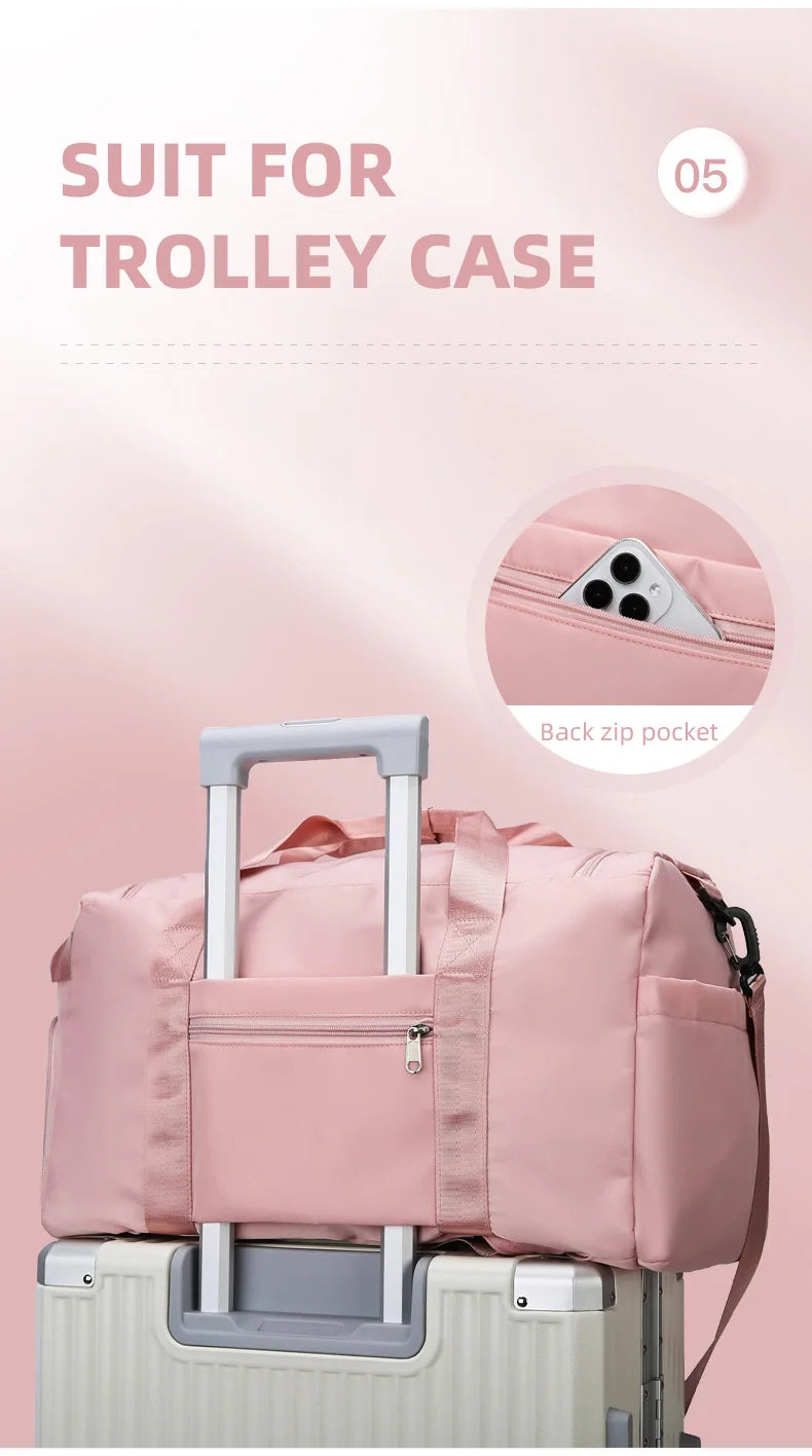 Borsa sportiva donna 2025 – duffel con doppio comparto asciutto/bagnato ideale per palestra, nuoto e viaggi