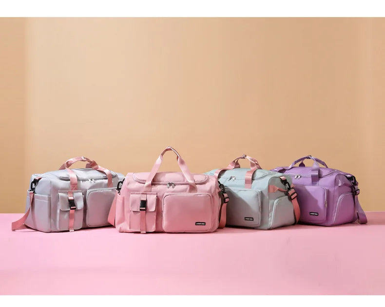 Borsa sportiva donna 2025 – duffel con doppio comparto asciutto/bagnato ideale per palestra, nuoto e viaggi