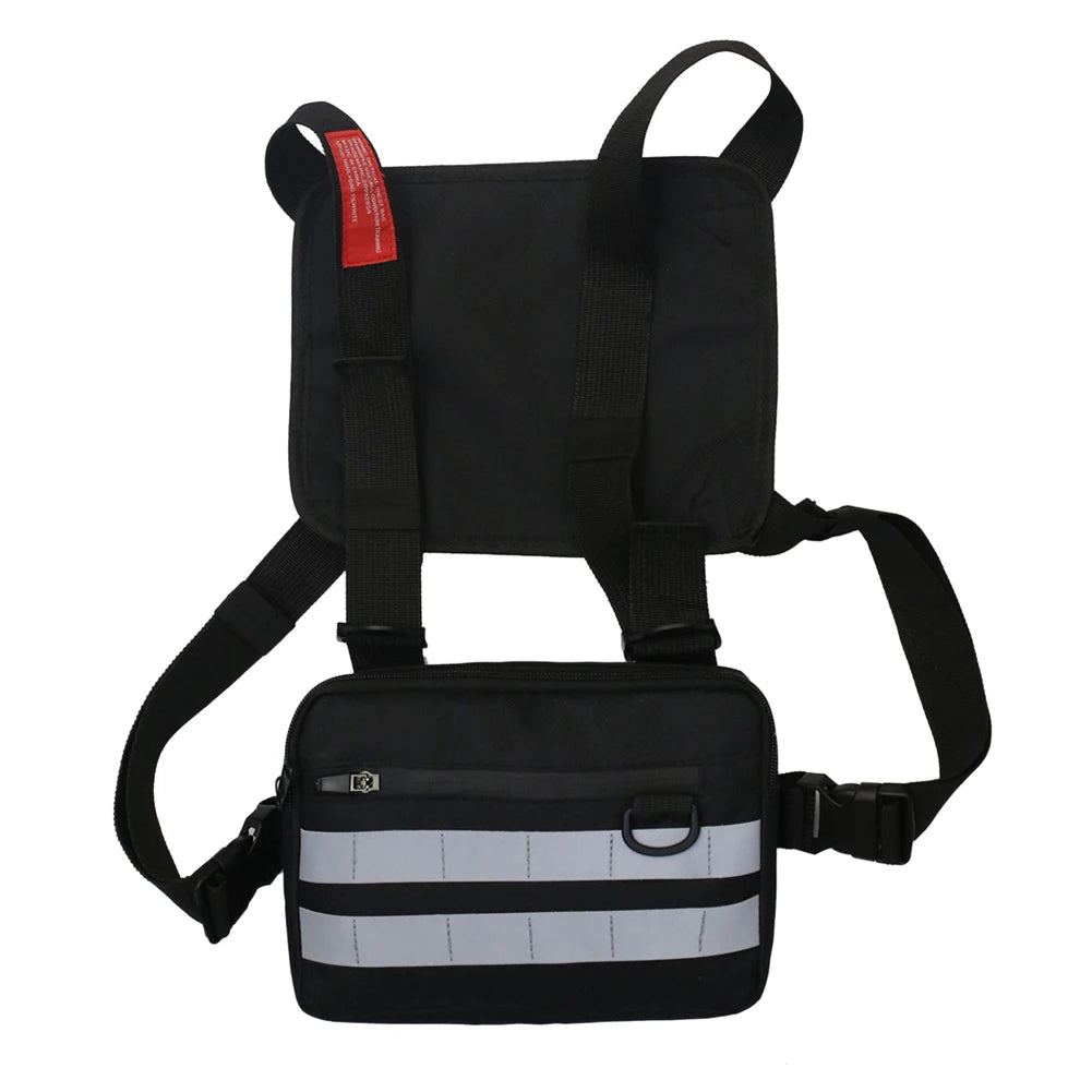 Chest bag unisex in Oxford – marsupio a pettorina streetwear, zip e design versatile