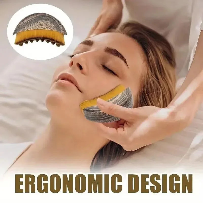Spazzola Drenaggio Linfatico Viso – Massaggiatore Manuale per Skincare